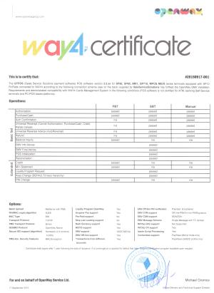 Сертификат Way4